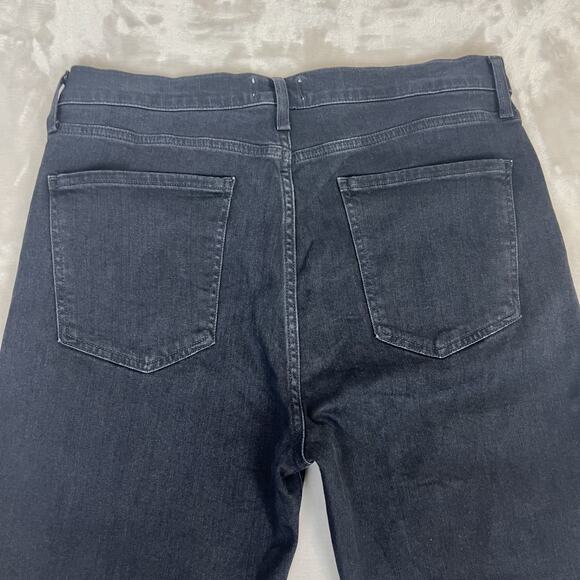 Agolde Jeans Womens 31 Black Denim Nico High Rise Slim Button Fly Stretch Preppy - Picture 10 of 11